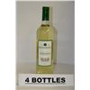 Image 1 : 4 BOTTLES OF BERINGER CHENIN BLANC CALIFORNIA 2012