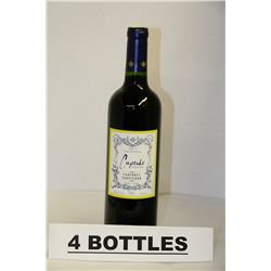 4 BOTTLES OF CUPCAKE CABERNET SAUVIGNON RED WINE