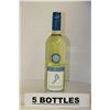 Image 1 : 5 BOTTLES OF BAREFOOT CHARDONNAY CALIFORNIA