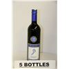 Image 1 : 5 BOTTLES OF BAREFOOT MERLOT CALIFORNIA RED WINE