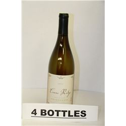 4 BOTTLES OF CRANE RIDGE CHARDONNAY 2013