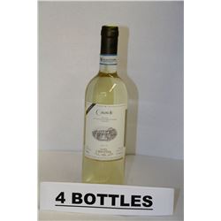 4 BOTTLES OF CASASOLE ORVIETO WHITE WINE