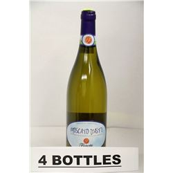 4 BOTTLES OF FIORETTI MOSCATO D'ASTI WHITE WINE