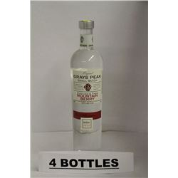 4 BOTTLES OF GRAYS PEACK MOUNTAIN BERRY VODKA