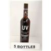 Image 1 : 5 BOTTLES OF UV CHOCOLATE CAKE FLAVOURED VODKA