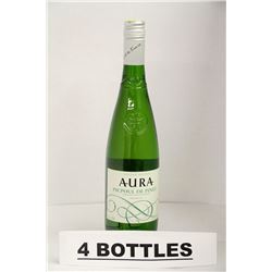 4 BOTTLES OF AURA PICPOUL DE PINET WHITE WINE