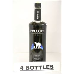 4 BOTTLES OF POLAR ICE VODKA