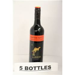 5 BOTTLES OF YELLOW TAIL CABERNET SAUVIGNON 2013