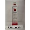 Image 1 : 3 BOTTLES OF CIROC RED BERRY SPIRIT DRINK