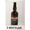Image 1 : 3 BOTTLES OF LEMON HART NAVY SPICED RUM