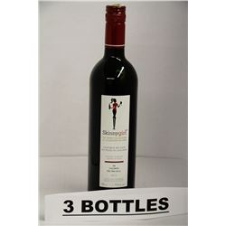 3 BOTTLES OF SKINNY GIRL CALIFORNIA RED WINE