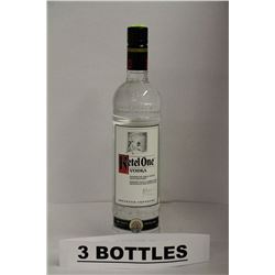 3 BOTTLES OF KETEL ONE VODKA