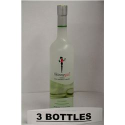 3 BOTTLES OF SKINNY GIRL CUCUMBER VODKA