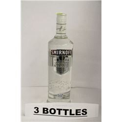 3 BOTTLES OF SMIRNOFF COCONUT VODKA