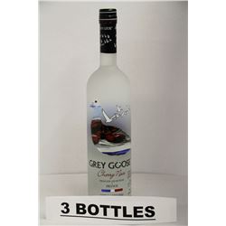 3 BOTTLES OF GREY GOOSE CHERRY NOIR VODKA