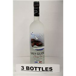 3 BOTTLES OF GREY GOOSE CHERRY NOIR VODKA