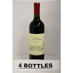 4 BOTTLES OF VILLA ANTINORI 2011 TOSCANA