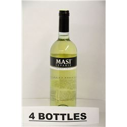 4 BOTTLES OF MASI LEVARIE SOAVE 2011 WHITE WINE