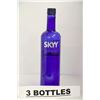 Image 1 : 3 BOTTLES OF SKYY VODKA