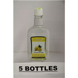 5 BOTTLES OF KARKOV CITRUS FLAVORED VODKA