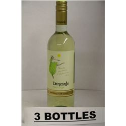 3 BOTTLES OF DANZANTE PINOT GRIGIO 2013 WHITE WINE