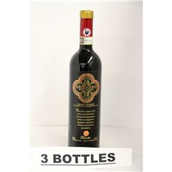3 BOTTLES OF GEGGIANO CHIANTI CLASSICO RED WINE