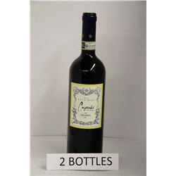 2 BOTTLES OF CUPCAKE CHIANTI RED WINE