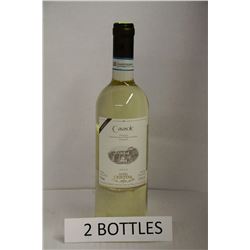 2 BOTTLES OF CASASOLE ORVIETO 2014 WHITE WINE