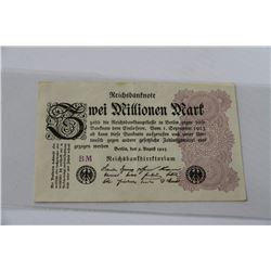GERMAN 1923 $2 MILLION MARK