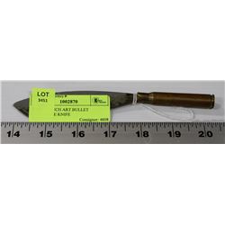 WWII TRENCH ART BULLET CARTRIDGE KNIFE