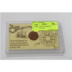 1808 EAST INDIA COMPANY - SHIPWRECK COIN