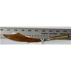 WWII TRENCH ART BULLET CARTRIDGE KNIFE -