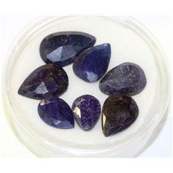 NATURAL BLUE SAPPHIRE, 7 PCS, 39 CT