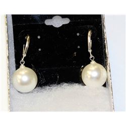 SEA SHELL PEARL EARRING, 14MM
