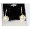Image 1 : SEA SHELL PEARL EARRING, 14MM