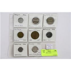 8-WW2 WORLD COINS