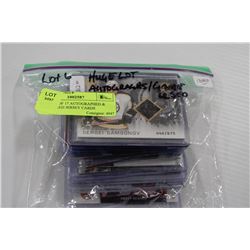 BUNDLE OF 17 AUTOGRAPHED & GAME USED JERSEY CARDS