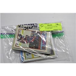 BUNDLE OF 8 VINTAGE OILERS INCLUDING GRETZKY