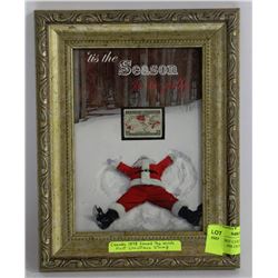 WORLD FIRST CHRISTMAS STAMP CANADA - 1898 FRAMED