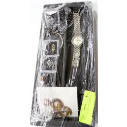 LOT OF JEWELLERY AND REPLICA ROLEX