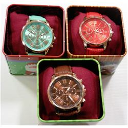 LOT OF 3 NEW GENEVA WATCHES