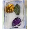 Image 1 : 40.05 OVAL CUR AMETHYST & CITRINE