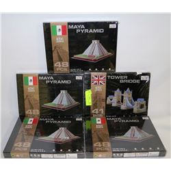 BUNDLE OF 5 3D JIGSAW PUZZLES