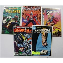 LOT OF 5 VINTAGE DC COMICS