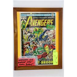 AVENGERS NO. 105 1970'S COMIC BOOK DISPLAY