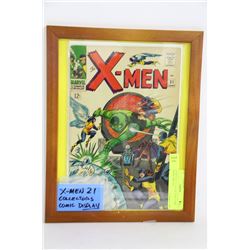 X-MEN NO. 21 COLLECTORS COMIC BOOK DISPLAY -