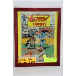 ACTION COMICS NO. 389 1960'S COMIC BOOK DISPLAY