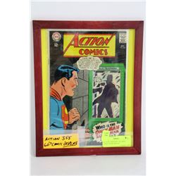 ACTION COMICS NO. 355 1960'S COMIC BOOK DISPLAY