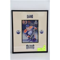 ALES HEMSKY OILERS AUTOGRAPHED WALL DISPLAY