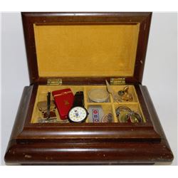 JEWELLERY BOX W/ CONTENTS